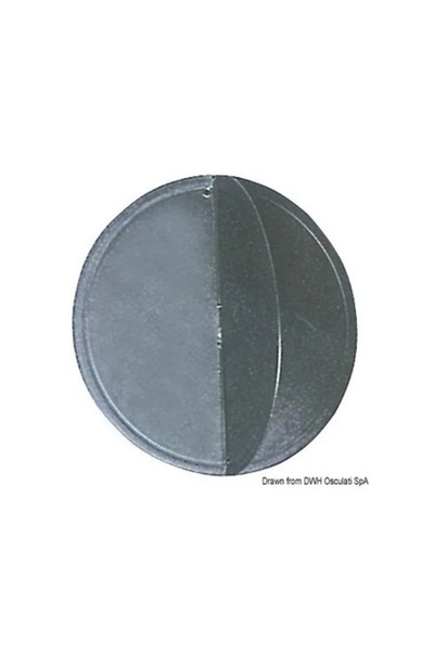 OSCULATI Geamandură de semnalizare neagră, diametru 300 mm, policarbonat anti...