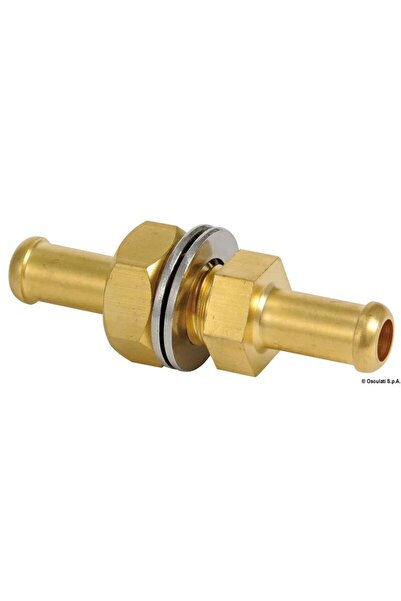 OSCULATI Brass Fuel Connection for Tank, Hose Diameter 10 mm, Material Brass