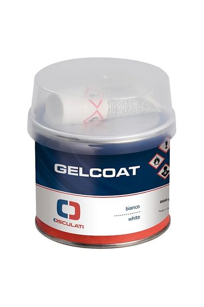 OSCULATI White Gelcoat 200g - Gelcoat Repair Kit, Glossy Finish, Filler, Resistant, Cover
