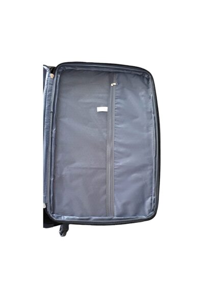 OEM Set of 3 textile trolley suitcases, 4 wheels, black, 3 sizes, TRC27
