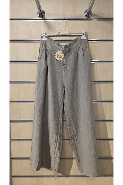 Park Moda Italian Linen Trousers Plain Pattern 3 Buttons