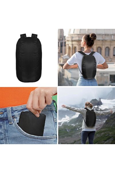 MYONNA IT & E- COMMERCE Foldable Backpack, 10L Capacity, Black, MYONNA IT & E-COMMERCE