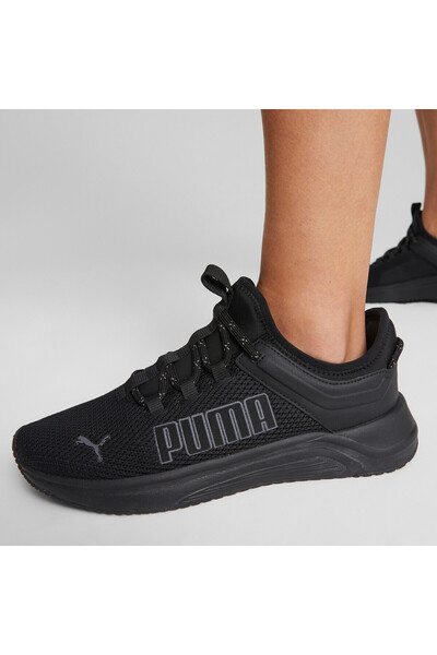 Puma Mens Softride Astro Slip-on Running Shoes - Black