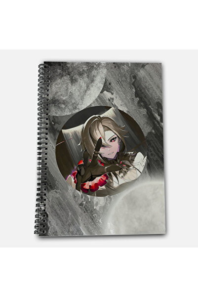 Define Moyas Genshin Impact Arlecchino Checkered Notebook 72 Sheets - Model 5