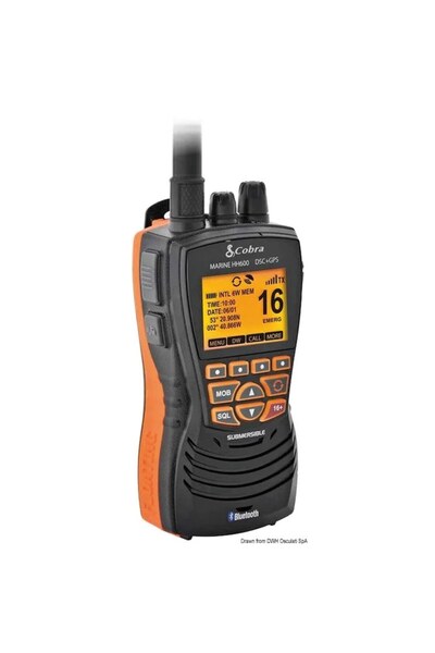 Cobra Marine Portable VHF Radio Cobra Marine MR HH600 GPS with Class D DSC