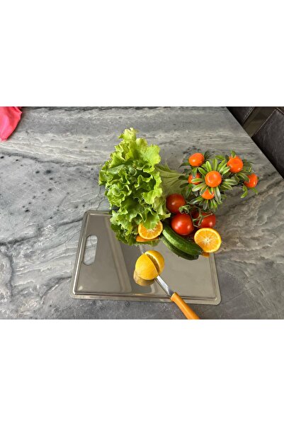 EcoVibe Quality Cutting Board Stainless Steel (304) Chopping Antibacterial Steel Cutting Board