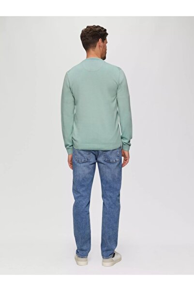 s.Oliver Men's crew neck sweater, Light green