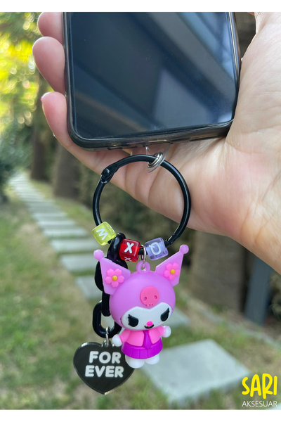 Guesche Bütün Telefonlarla Uyumlu Renkli Emojili Çanta ve Telefon Kılıf Charmı