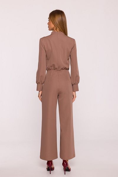 Made of Emotion Jumpsuit with stand-up collar and wide trousers