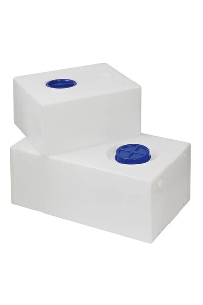 OSCULATI Rezervor Dreptunghiular Rigid Apa Dulce 105L, Polietilena Alba