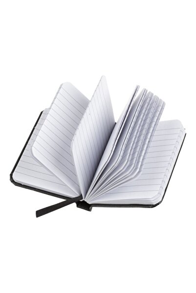 OEM Carnet Notite A7, 100 File, Coperta Dura, Negru, Banda Elastica