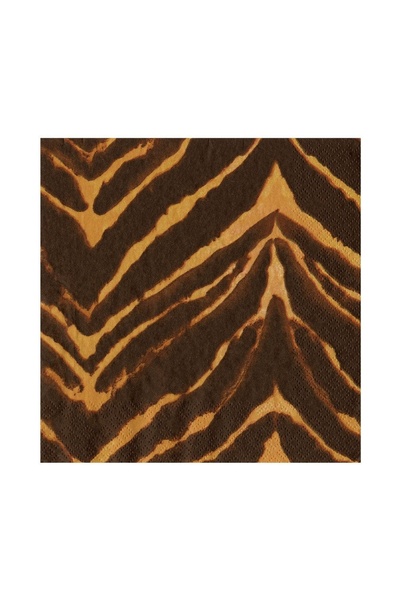 Caspari Go Wild Brown Brown Luncheon Napkins 20 Per Package