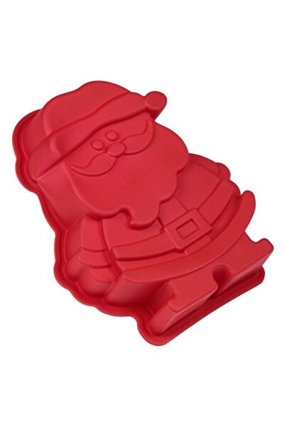 M Deco Forma de copt model Moș Crăciun, silicon, roșu, 14x16,5x4cm, M Deco