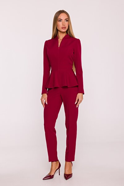 Made of Emotion Peplum jumpsuit with long sleeves