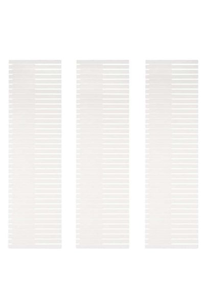 OEM Set 3 organizatoare reglabile pentru sertare, albe, 50 x 16 cm