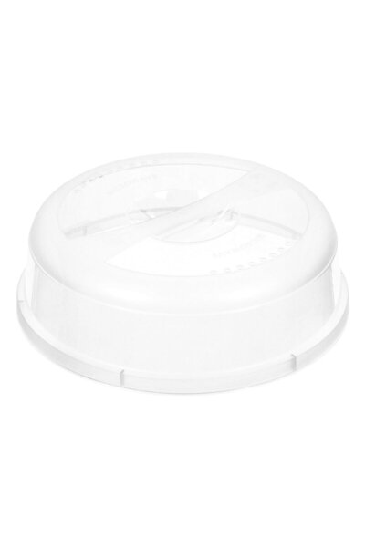 OEM Capac Cuptor Microunde, Transparent, Plastic, Diametru 24.5cm, Inaltime 7.5cm