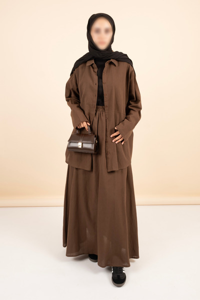 Vauva Κομψό και άνετο Hijab Bottom Top Σετ Εποχιακό, Μοντέρνο Κόψιμο