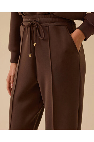 SEÇİL Elastik Bel Bağcıklı Şerit Detaylı Pantolon