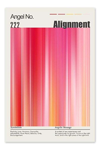 Emoda home Trove Angel Number Poster - 222 Abstract Gradient 12x18 Aura Poste...