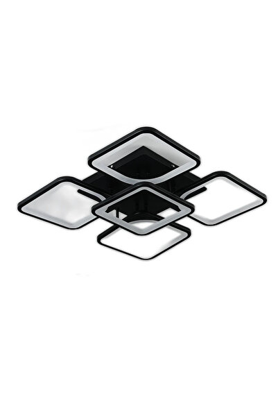 LED CONCEPT LED chandelier with 3 light types and remote control, 182W, dimmable, black