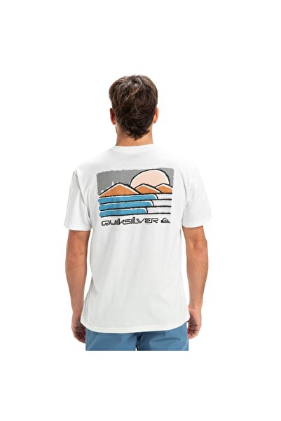 Quiksilver Ανδρικό λευκό μπλουζάκι Evo Future Islands ΑΝΔΡΙΚΟ ΜΠΛΟΥΖΑ EQYZT08038