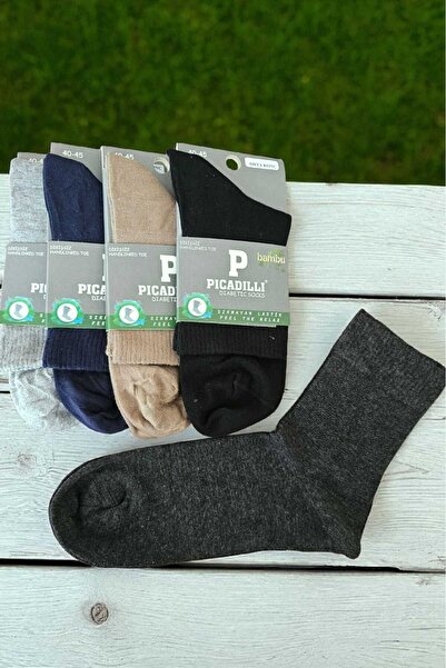 Picadilli Men's Candy Socks Seamless Men's Half Socks Non-Squeezing Socks Pack of 6