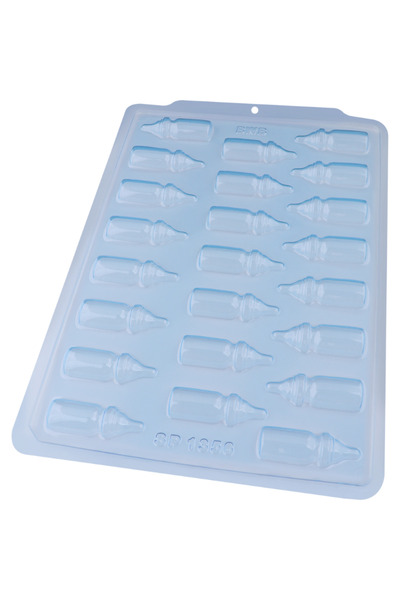BWB Chocolate Mould – Baby Bottle, double mould, 23 cavities, 65 × 22 × 13 mm