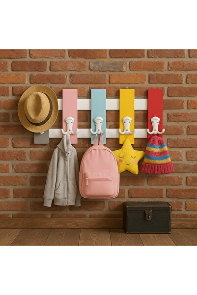 Kitchen Line ColorHook 5’li Renkli Duvar Askısı