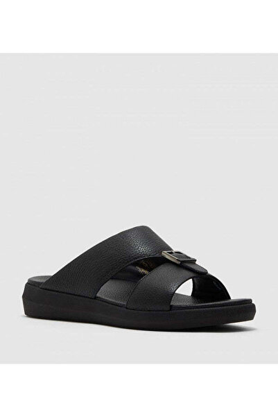 Steve Madden Mens Stht-05 Black Arabic Sandals