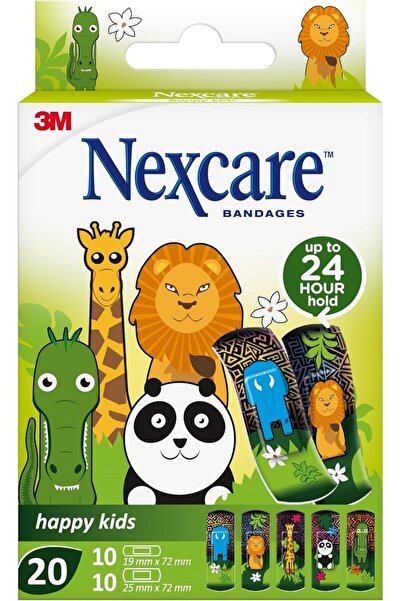 3M Nexcare ضمادات بطبعات حيوانية – ٢٠ شريطًا (N0920AN)