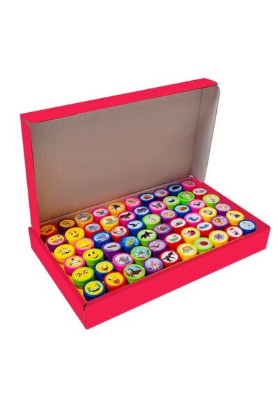 KRUZZEL Set de 60 stampile Kruzzel, multicolor, 29.5x18x4cm