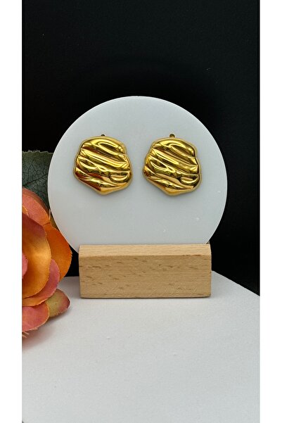 Çelik Design Plate Model Earrings