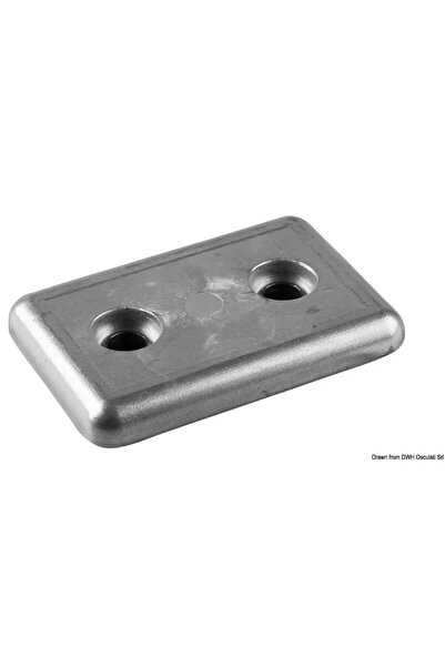 OSCULATI Anod de fixare din zinc, 300x150 mm, 8 kg