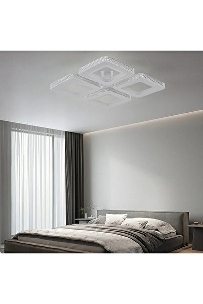 LED CONCEPT LED chandelier with 3 light types and remote control, 184W, dimmable, white