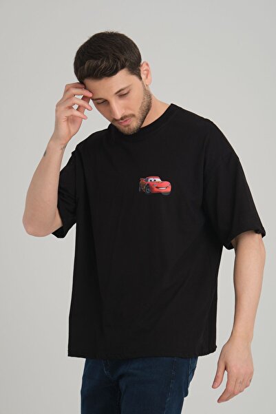 renkli outlet Şimşek Mcqueen Lıghtnıng IArabalar Ön Arka Baskı Detaylı Couple...