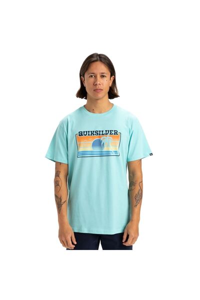 Quiksilver Sun Faded Men's Blue T-Shirt Men's T-Shirt Eqyzt08065