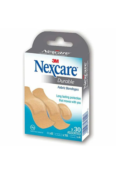 3M Nexcare 667-30 Durable Fabric Bandages – 30 Pieces