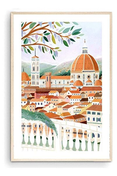 Emoda home Trove طباعة فنية من فلورنسا من نيشنكوج، كاتدرائية سانتا ماريا ديل فيوري، إيطاليا، فن جداري، هدية سفر، هدية سفر
