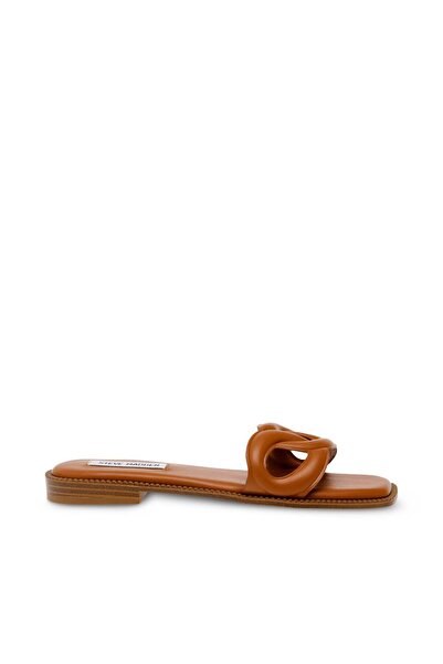 Steve Madden Womens Stash Brown Flat Sandals