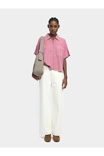 PARFOIS Fermuarlı Gömlek %100 Liyosel