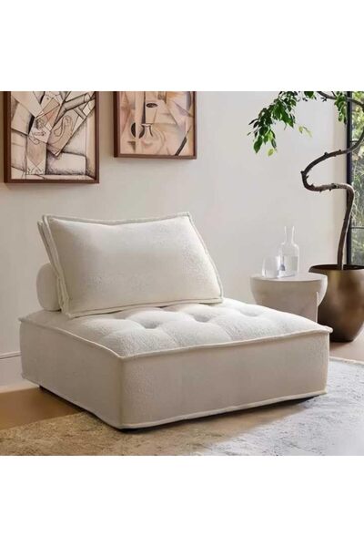 MAPLE HOME DECORATION Luxury Luxe ZenSquare Modular Lounge Sofa: Nordic Tatami-Inspired Minimalist Chair for Modern Living
