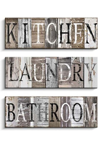 Emoda home Trove لافتة غسيل الملابس الفنية من إيمودا، لافتة مطبخ، لافتة حمام،...