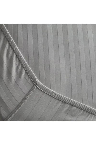 Home Box Hamilton Satin Stripe Olympic Queen Fitted Sheet - 160x200+36 cm