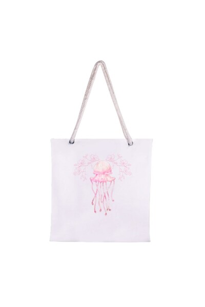 LIWOGY Printed Rope Strap Cloth Bag / Octopus Themed