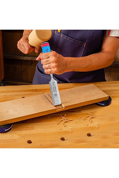 Taparia إزميل WCB32 ذو الحافة المشطوفة من الفولاذ (32 مم) (أزرق وفضي)