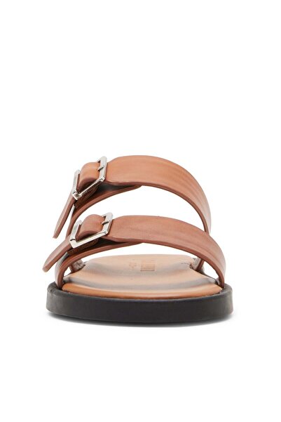 Steve Madden Mens Gritty Tan Leather Arabic Sandals