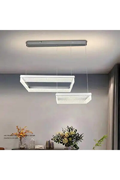 LED CONCEPT Lustra LED cu 3 tipuri de lumina si telecomanda, gri, patrata, 36...