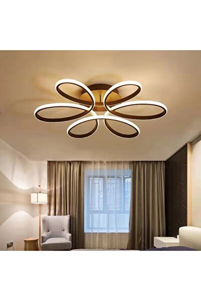 LED CONCEPT Lustra LED cu 3 tipuri de lumina si telecomanda, neagra, rotunda,...