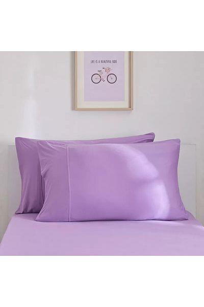 Home Box Ivy Meadows 2-Piece Fleeting Microfibre Jersey Pillow Cover Set - 50x75 cm