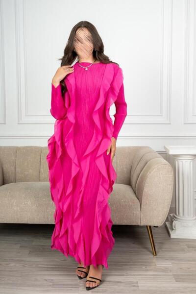 SELSAL Long-sleeved ruffle dress